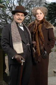 Poirot und die Krimi-Autorin Ariadne Oliver.