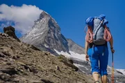 Bergsteiger am Matterhorn.
