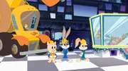 v.li.: Tweety, Porky Pig, Bugs Bunny, Lola Bunny