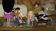PHINEAS AND FERB &ndash; &bdquo;Terrifying Tri-State Trilogy of Terror&ldquo;. Diese neue Folge von &bdquo;Phineas and Ferb&ldquo; enth&auml;lt drei Geschichten: Candace verwandelt versehentlich ihr Ducky-Momo-Pl&uuml;schtier in eine lebendige, sie verfolgende Puppe. Doofenshmirtz begegnet einem mythologischen, riesigen schwebenden Babykopf, der verfluchte W&uuml;nsche erf&uuml;llt. Phineas, Ferb und ihre Freunde k&auml;mpfen gegen eine Horde b&ouml;sartiger Schnabeltiere. Baljeet, Phineas, Perry the Platypus, Ferb, Rusty Bridges und Buford.