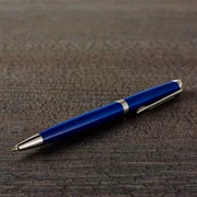 Writing instrument on office desk table. With copy space.