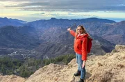Tamina Kallert macht eine Wanderung zum Roque Nublo.