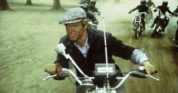 Als Gangster den sch&ouml;nen, neuen Buggy zerst&ouml;ren, ahnen diese nicht, dass sie es jetzt mit Kid (Terence Hill, vorne) und Bud zu tun kriegen ...