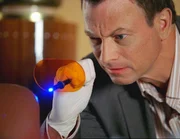 Mit akribischer Genauigkeit untersucht Detective Taylor (Gary Sinise) den Tatort.