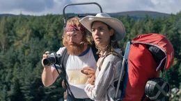l-r: Olaf (Kristofer Hivju), Elsa (Hannah Hoekstra)
