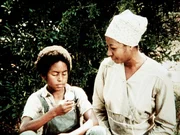 Zusammen mit seinem Vater soll Jody Forster (Erin Blunt, l.) bei der Pfirsichernte mithelfen. Schnell fasst Verdie Grant (Lynn Hamilton, r.) große Zuneigung zu dem kleinen Jungen.