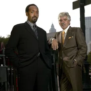 L-R: Ed Green (Jesse L Martin), Anita Van Buren (Dennis Farina) L-R: Ed Green (Jesse L Martin), Anita Van Buren (Dennis Farina)