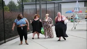 Meghan, Tina, Ashely, and Vannessa arrive for a day at the waterpark.
