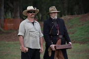 Jim Green walks onto the rest range with an item owner, who is dressed in period clothing. Jim Green walks onto the rest range with an item owner, who is dressed in period clothing.