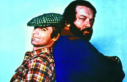 Die beiden schlagkr&auml;ftigen Haudegen Kid (Terence Hill, l.) und Ben (Bud Spencer, r.) versuchen zwar oft, sich gegenseitig auszutricksen - im Grunde aber sind und bleiben sie zwei unzertrennliche Freunde ...