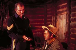 Sentenza alias Angel Eyes (Lee Van Cleef, l.); Tuco (Eli Wallach, r.)