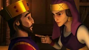 Herodias (r.) setzt Herodes Antipas unter Druck Herodias (r.) setzt Herodes Antipas unter Druck