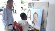 Die Kuenstler Tom Yendell (links) und Joel Acheampong (rechts)