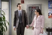 Fassen einen Entschluss, der ihren Start in die Ehe erheblich ver&auml;ndern k&ouml;nnte: Sheldon (Jim Parsons, l.) und Amy (Mayim Bialik, r.) ...