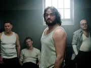 Matze (Ronald Zehrfeld) und die &uuml;brigen Zellengenossen bei Connys Ankunft.