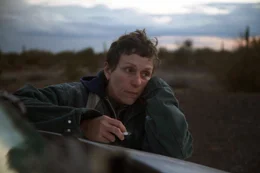 Frances McDormand in the film NOMADLAND. Photo by Joshua James Richards. &copy; 2020 20th Century Studios All Rights Reserved