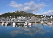 Das Fischerdorf Cordova in Alaska.