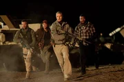 L-R: Face (Bradley Cooper), Captain H.M. Murdock (Sharlto Copley), John "Hannibal" Smith (Liam Neeson), B.A. Baracus (Quinton &laquo;Rampage&raquo; Jackson)