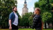 Maarten und Simin im Martinikerkhof.