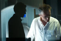 L-R: Franck (Vincent Cassel) and Director Danny Boyle