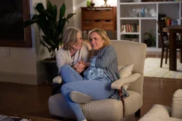 L-R: Doris (Deborah Grant), Leah Banning (Radha Mitchell)