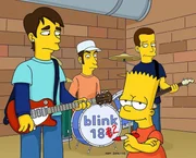 Bart (vorne r.) mit seinen neuen Freunden von Blink 182 ... Bart (vorne r.) mit seinen neuen Freunden von Blink 182 ...