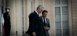 Jens Stoltenberg (l.) und Emmanuel Macron (r.)  +++ Die Verwendung des sendungsbezogenen Materials ist nur mit dem Hinweis und Verlinkung auf RTL+ gestattet. +++