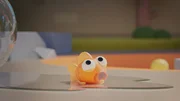Oh je! Goldies Goldfischglas ist kaputt! Jetzt sitzt sie auf dem Trockenen!