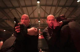 L-R: Luke Hobbs (Dwayne Johnson), Deckard Shaw (Jason Statham)