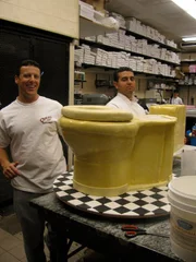 Toilet cake. Toilet cake.