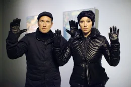 L-R: Leopold von Hohensinn (Benno F&uuml;rmann), Isabella Wolf  (Ursula Strauss).