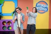 Christoph Hirschler und Christina Stürmer auf der Bühne.