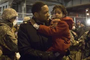 L - R: Will Smith als Robert Neville., Willow Smith als Marley Neville