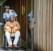 (v.li.): Tahj Miles (Marlon Pryce), Don Warrington (Comm. Selwyn Patterson).