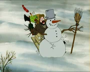 Hilfe! Pettersson hat die Gewalt über den Schlitten verloren! Hilfe! Pettersson hat die Gewalt über den Schlitten verloren!