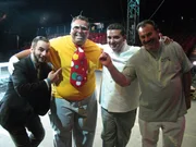 Ralph, Frankie, Buddy and Danny pose for a pic at the circus. Ralph, Frankie, Buddy and Danny pose for a pic at the circus.