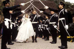 L-R: Sgt. Kathleen Kirkland (Colleen Camp), Officer Eugene Tackleberry (David Graf )