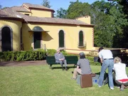 Dr. Otto von Habsburg mit dem Drehteam.