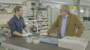 Der Arch&auml;ologe Prof. Dr. Harald Meller (r.), im Gespr&auml;ch mit Mirko Drotschmann (l.). Der Professor ist seit &uuml;ber 20 Jahren dem R&auml;tsel der Himmelsscheibe auf der Spur.