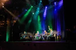 Wolfgang Ambros und seine Band bei einem ausverkauften Auftritt im Theater im Park.