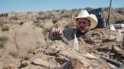 Aaron with knife looking for bones Aaron with knife looking for bones