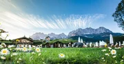 Das Bio- und Wellnesshotel Stanglwirt mit Panorama