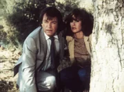 Aus der Luft werden Jonathan (Robert Wagner, l.) und Jennifer (Stefanie Powers, r.) von einem Spielzeugflugzeug mit scharfer Munition beschossen. Können sie der tödlichen Hetzjagd entkommen?