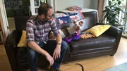 Andrew and Tyrion are on the couch at the home check. Andrew and Tyrion are on the couch at the home check.