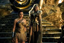 L - R: Diana (Gal Gadot), Hippolyta (Connie Nielsen)