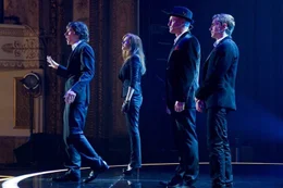 L-r:  J. Daniel Atlas (Jesse Eisenberg), Henley Reeves (Isla Fisher), Merrit McKinney (Woody Harrelson), Jack Wilder (Dave Franco).