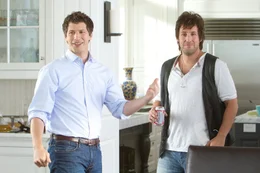 Todd (Andy Samberg) and Donny (Adam Sandler) in Columbia Pictures' THAT'S MY BOY.