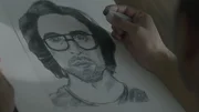 A drawing of a man. A drawing of a man.