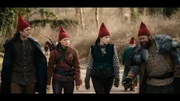 Die vier Königskandidaten Tinka (Josephine Chavarria Højbjerg), Falke (Villbjørk Malling Agger), Birk (Jakob Femerling) und Grot (Esben Dalgaard) vor der letzten Prüfung. Die vier Königskandidaten Tinka (Josephine Chavarria Højbjerg), Falke (Villbjørk Malling Agger), Birk (Jakob Femerling) und Grot (Esben Dalgaard) vor der letzten Prüfung.
