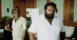 Joe Stewardson als Klein Smollet (l.), Bud Spencer als Rizzo 'Piedone' (r.)